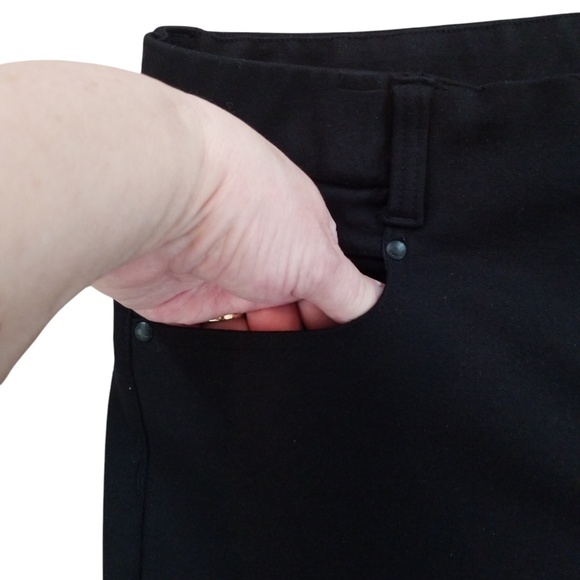 Liverpool Women's Black Pull On Stretch Skinny‎ Ankle Pants Size 12 - Picture 7 of 14